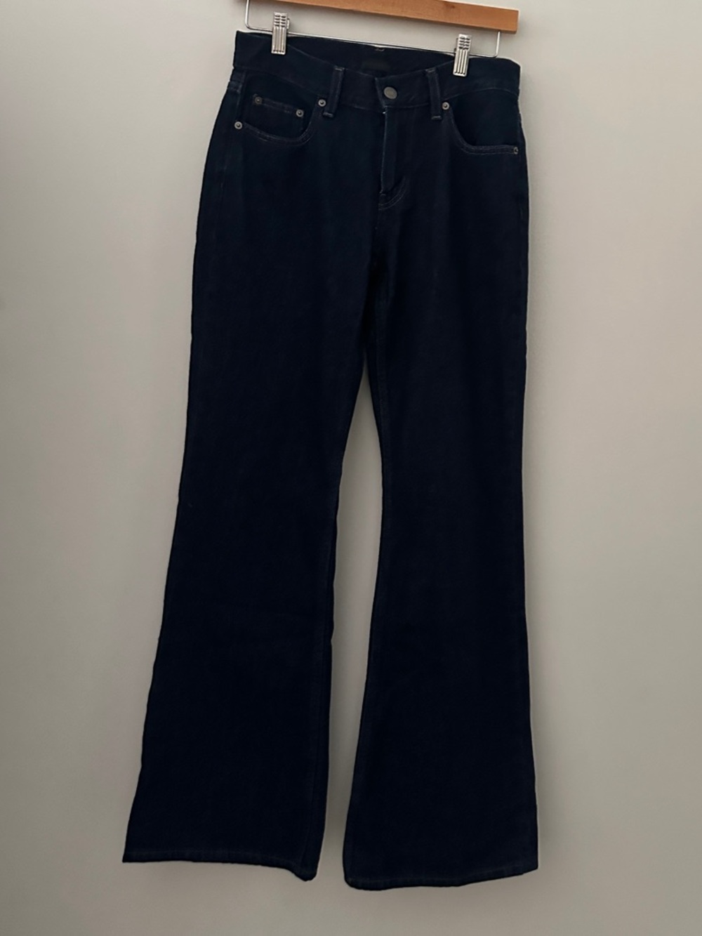 Uniqlo Black Wide-Leg Flare Jeans